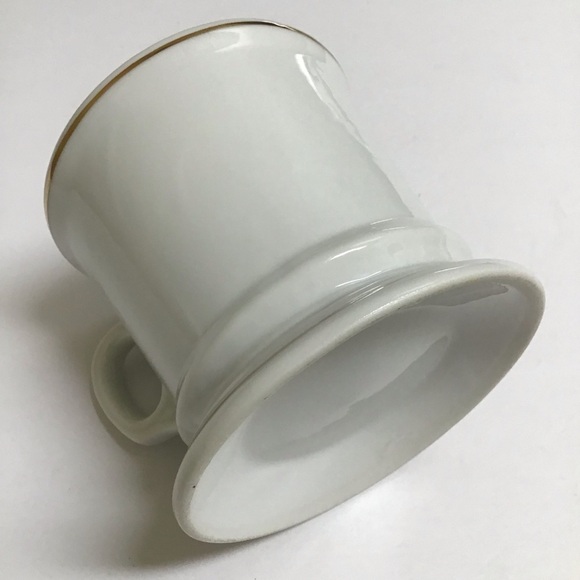 Vintage Porcelain Coffee Mug TEACHER Knobler Japan MCM Tea Desk Pencil Cup Gold - Picture 7 of 15